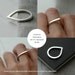 Droplet Eve silver ring