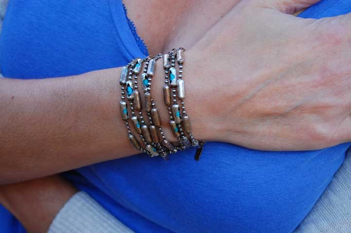 The Pocahontas - Womens Sterling Silver Cuff, Women's Turquoise Bangle, Women's Necklace, Women's Wrap Bracelet