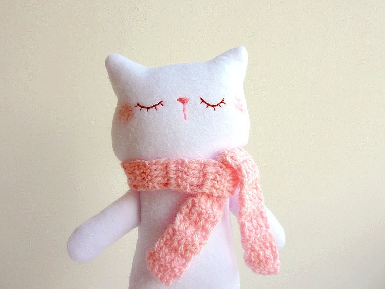 Cat Plush - Kitty Mimi with Scarf - Etsy Project Embrace
