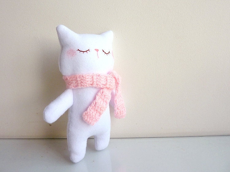Cat Plush - Kitty Mimi with Scarf - Etsy Project Embrace