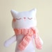Cat Plush - Kitty Mimi with Scarf - Etsy Project Embrace