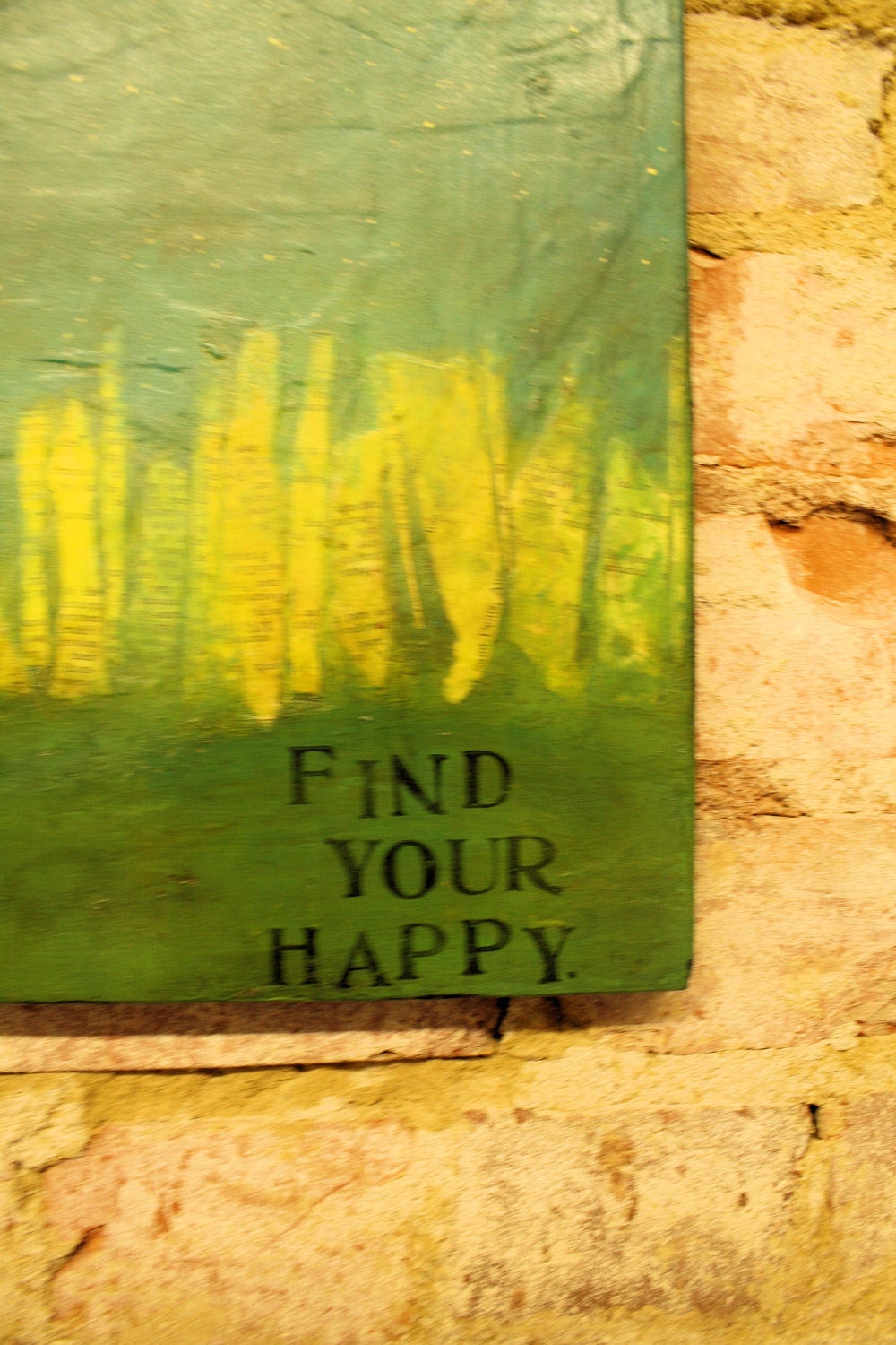 Find Your Happy- Original Mixed Media Painting