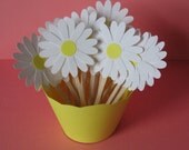 Daisy Cupcake Toppers - 36 Il_170x135