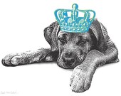 Pet Royalty - 11x14 Custom Pet Portrait with a CROWN