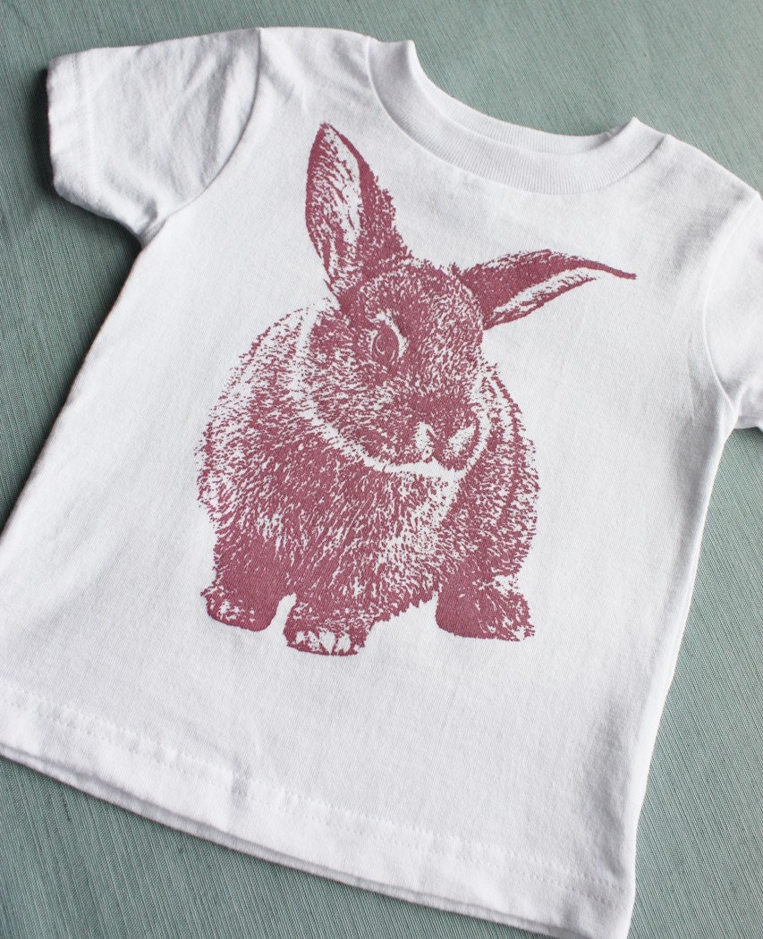 Shy Bunny Child TShirt, Size 3T