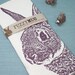Fuzzy Bunny in Blush - Hand Printed Flour Sack Tea Towel (Unbleached Cotton)