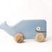 Whale Rollimal - a baby - toddler wooden toy animal