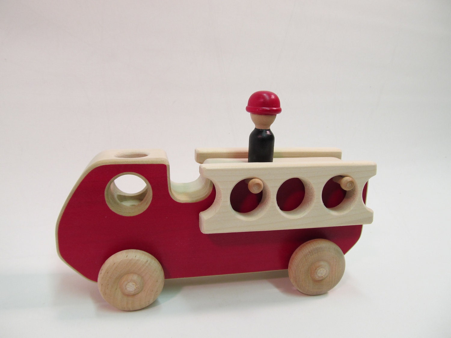 Wooden Toy Fire Engine truck