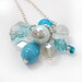 Blue Cluster Beaded Necklace