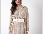 70s/ 80s ZEBRA PRINT mini dress