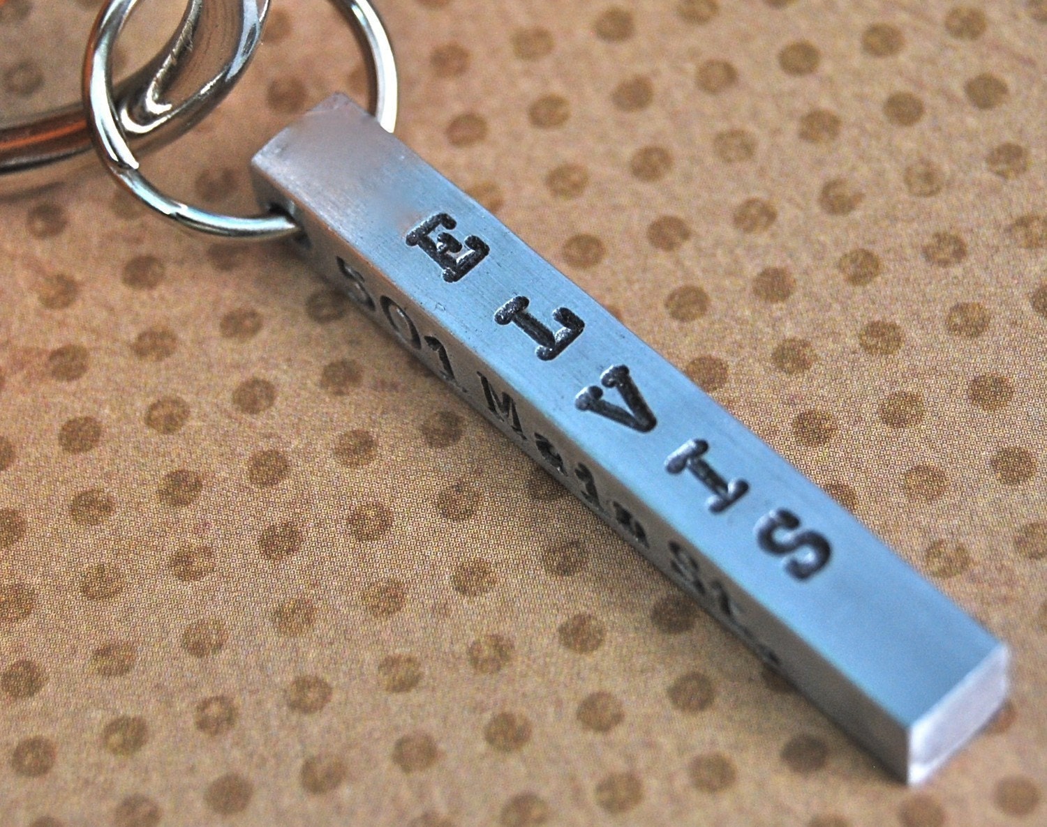 Custom Pet id tags / Perfect Aluminum Bar id tag / 4 sides to customize any way you wish