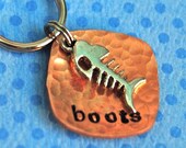 Custom pet id tag / Here Kitty Kitty Tiny Domed Tag
