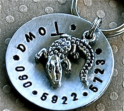 Alli-Gator domed Pet ID Tag