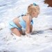 Toddler Seersucker Bikini Bathing Suit - Sizes 12mos - 4T