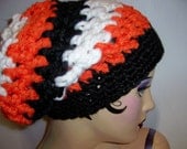 CINCINNATI COLORS Beret Handmade Crochet Witchy Warm Slouchy Hat