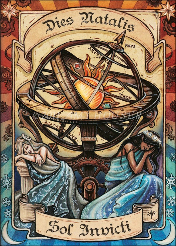 NEW "Sol Invictus" Holiday Card - Pack of 10 cards (w/envelopes) 5x7