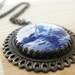 r e s e r v e d Vintage 1950's Blue Dutch Windmill Necklace