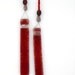 fused glass Wind Chimes,  Suncatcher , red bird