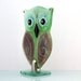 fusd Glass owl Sculpture , Housewarming Gift
