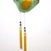 Fused Glass Windchime, Suncatcher, green bird