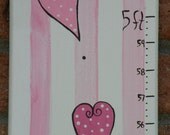 Hand-Painted Canvas Growth Chart.