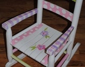 Childrens Rocking Chair. Hand Painted