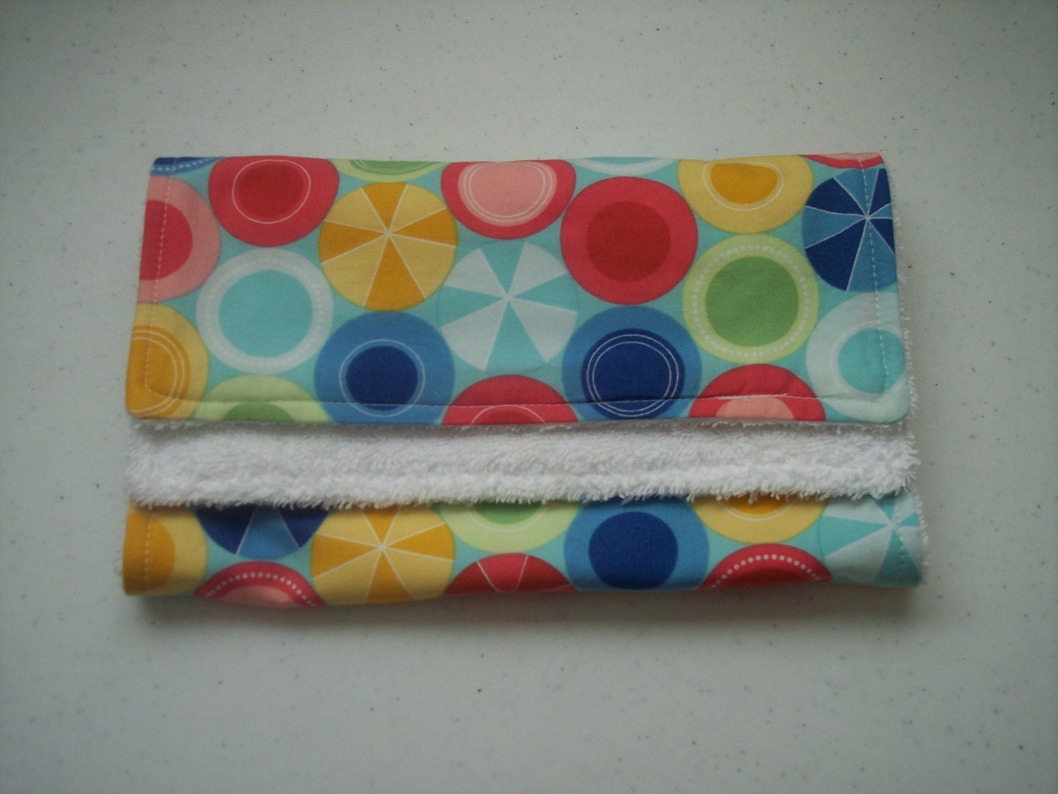 Beach Ball Burp Cloth