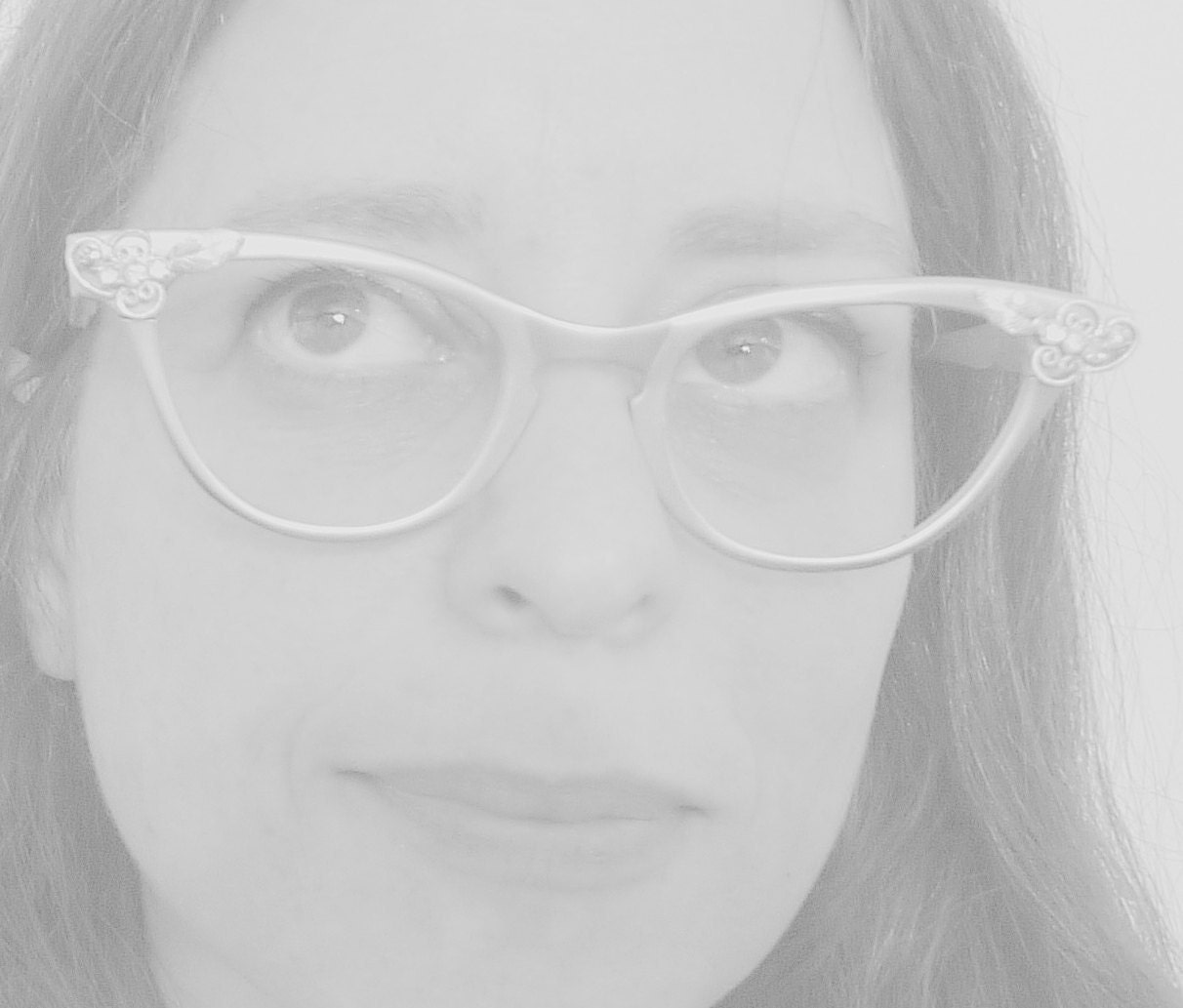 REserved Cool Matte Aluminum  Cat Eye Eyeglass Frames, 1950s 1960s, Rhinestones. Slightly Larger Cat Eye Frame