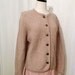 Taupe Wool Cardigan, Wool Button-Down Jacket, Goes With Everything