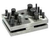 BEADSMITH Square Disc Cutter with 14 Metal Punches - Cut PERFECT Circles from 3mm-16mm