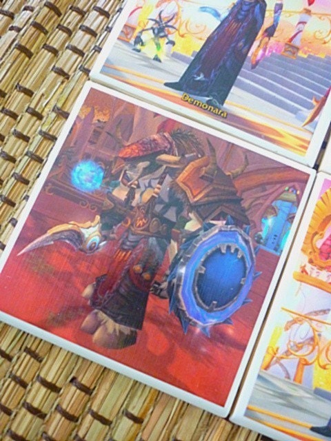 Your TOONS on a Custom World of Warcraft Coasters