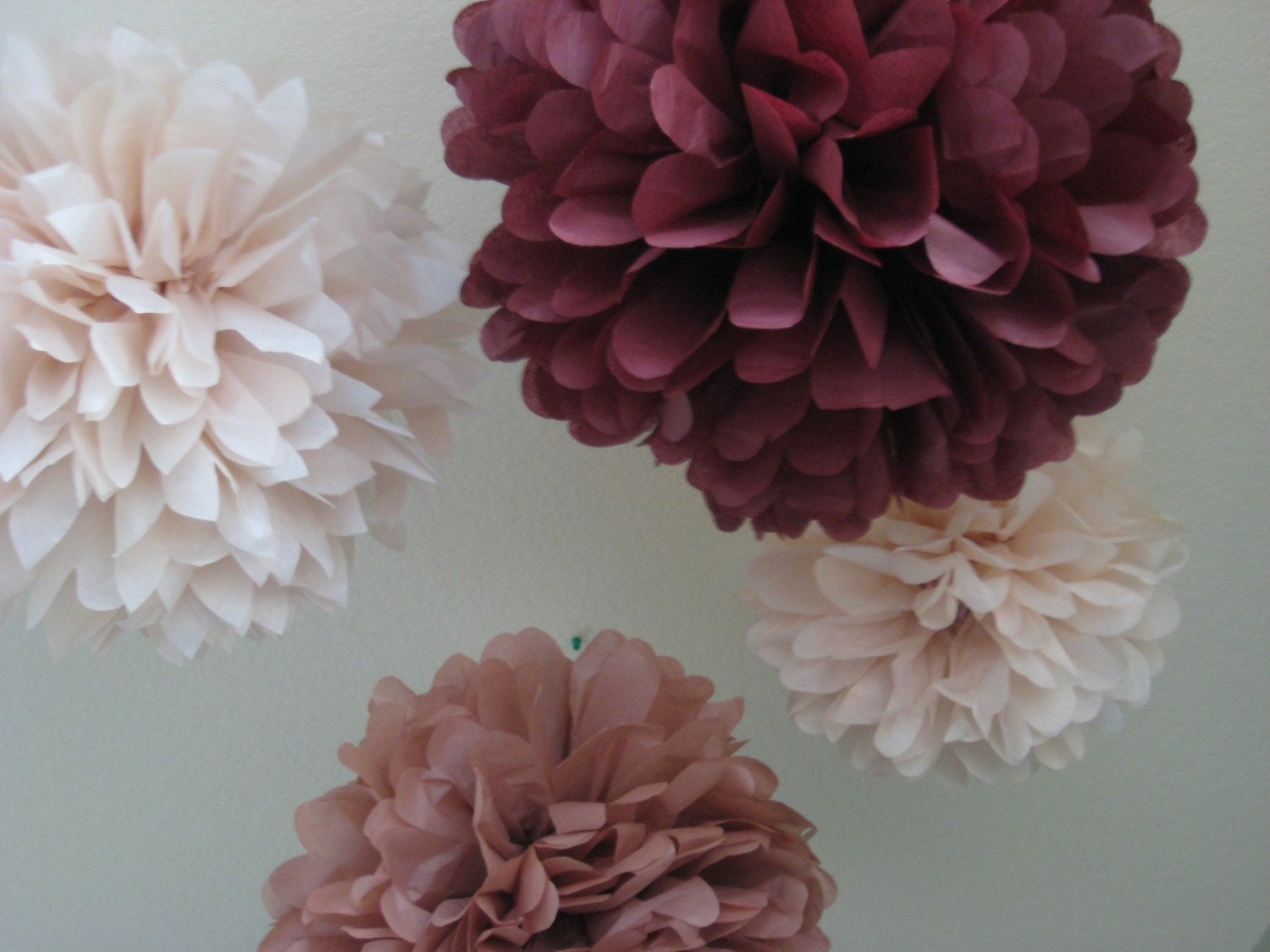 5 Tissue Pom Kit - Mixed Sizes / Custom Colors / As Seen On Martha Stewart Il_170x135