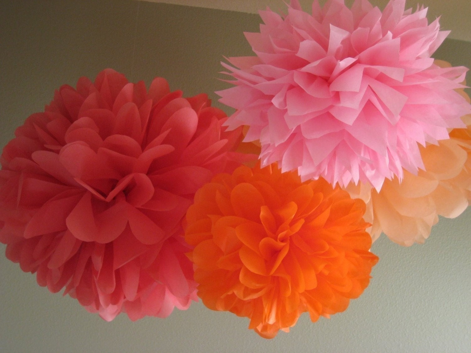 14 Tissue Poms - Ultimate Room Decoration - Papered Flowers - Baby and Children Il_570xn