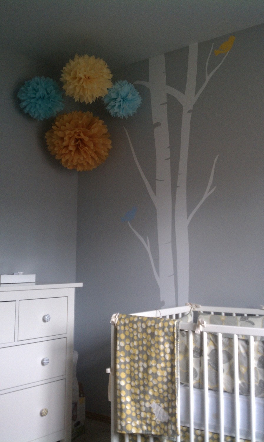 4 Tissue Poms - Nursery Kit Il_570xn