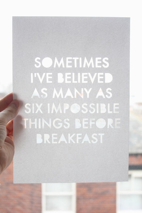 Original Paper Cut Quote