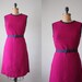 1960's plum shift dress