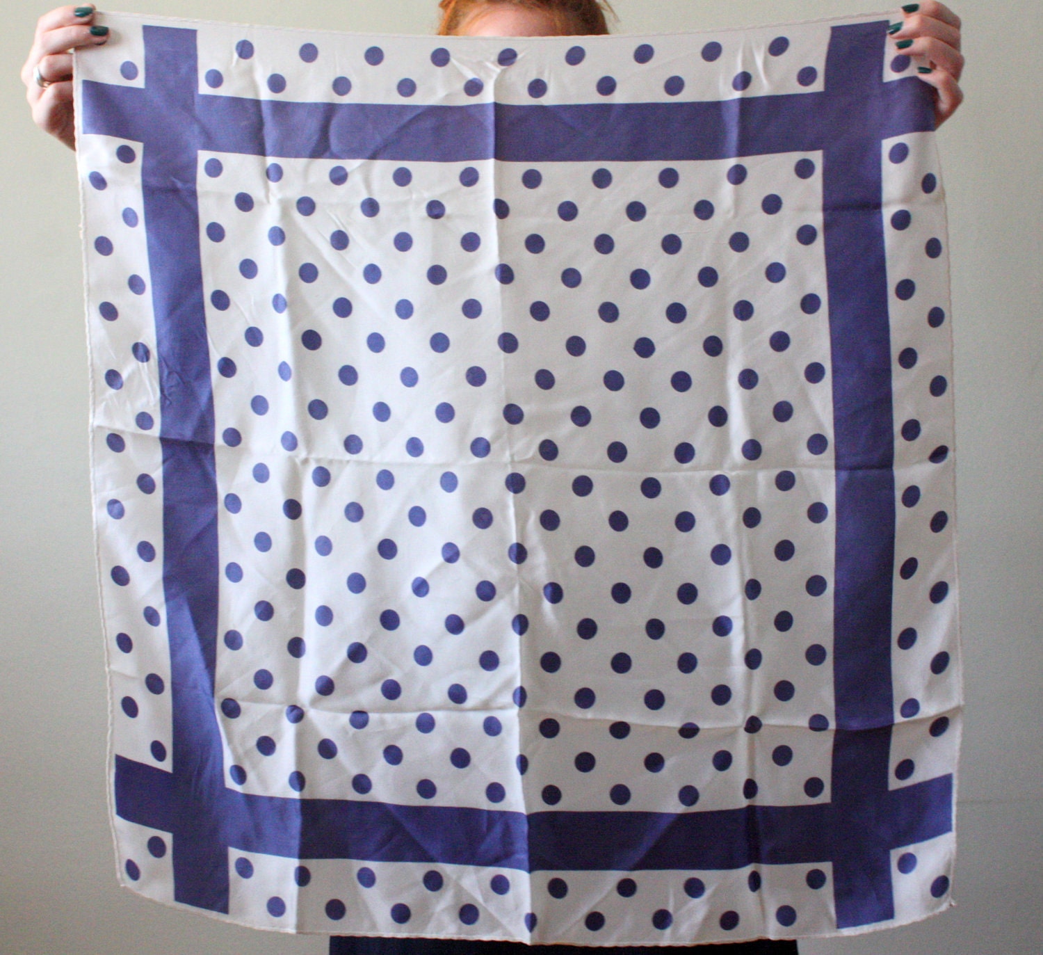 1960's nautical dot scarf