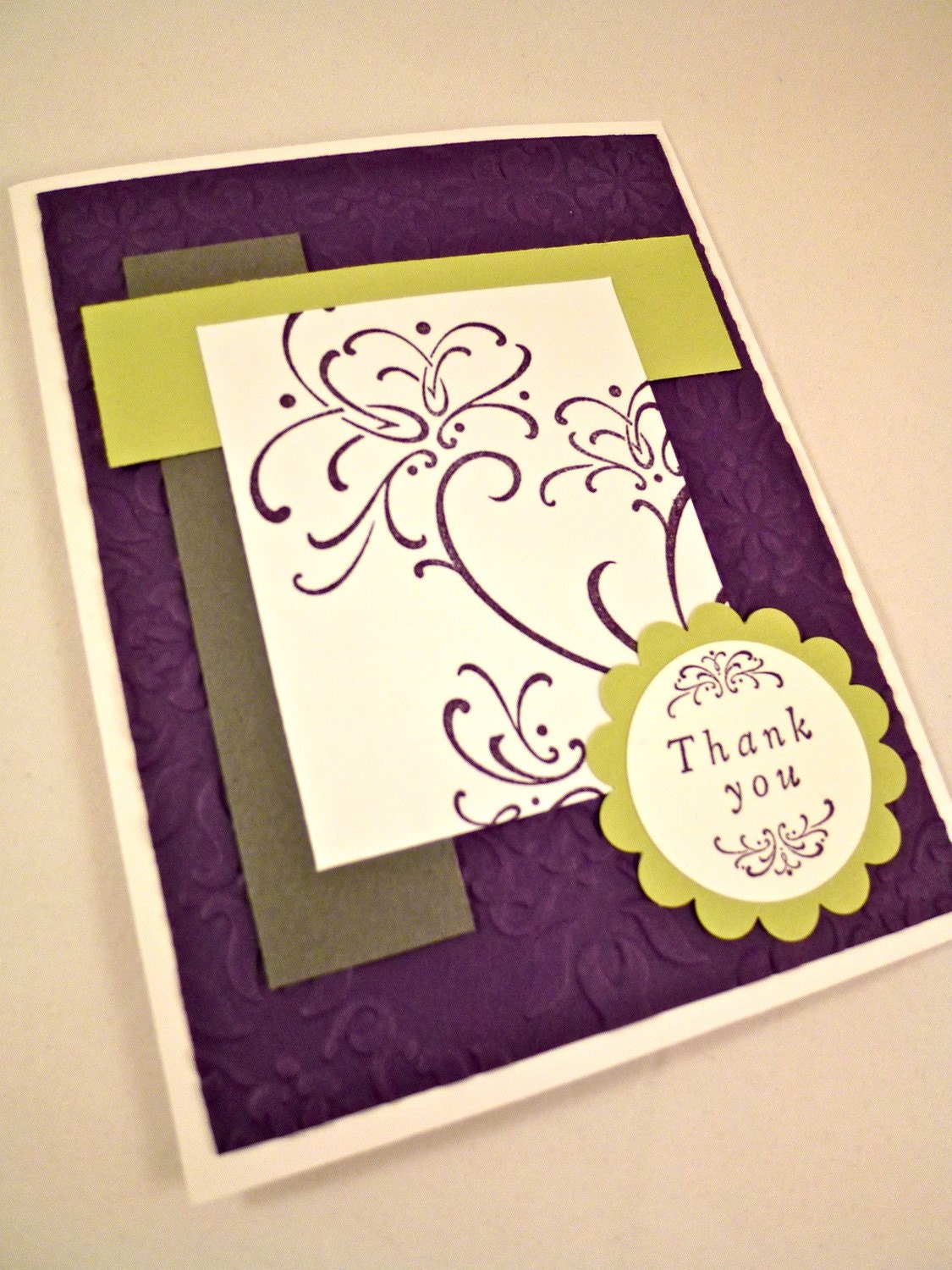 Wedding Inspired Blank Thank You Card Set of 8