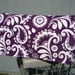 Fabric Coupon Organizer /Budget Organizer Holder - Attaches to Your Shopping Cart - Purple and White Floral