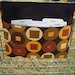 Fabric Coupon Organizer /Budget Organizer Holder  Attaches to Your Shopping Cart  Square in a Circle  Duck Fabric