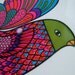 1960s Colorful Melamine Bird Plate