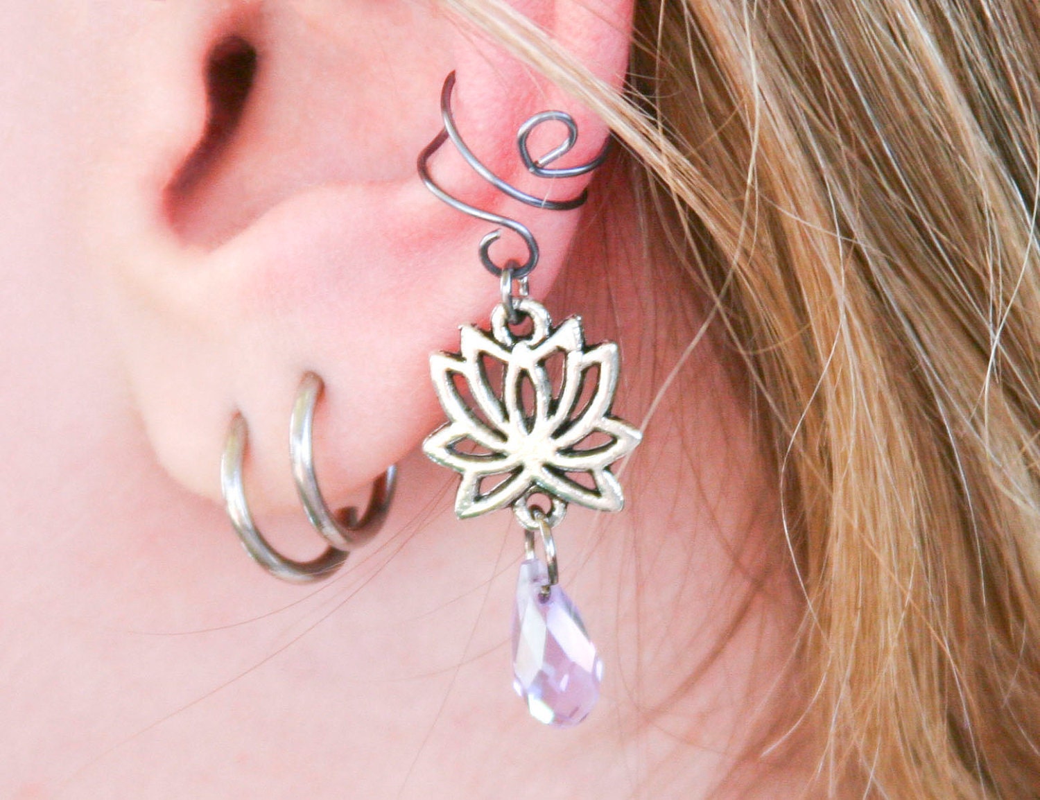 Lotus Dreams Ear Cuff