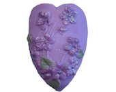 Violet Soaps - Vegan Soap -  Decorative Soap -  Purple Soap -  Flowers  -  Glycerin Soap -  Moisturizing Soap  -  Fragrance Oil Lilac