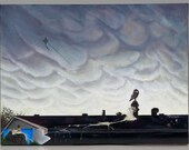 The Hour Draws Near, 2005, 18x24 inches, oil on canvas, original by Tye J. Schloer