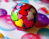 Candy Hearts a Flutter - Candy Resin Sprinkles Ring - Kawaii Kitsch
