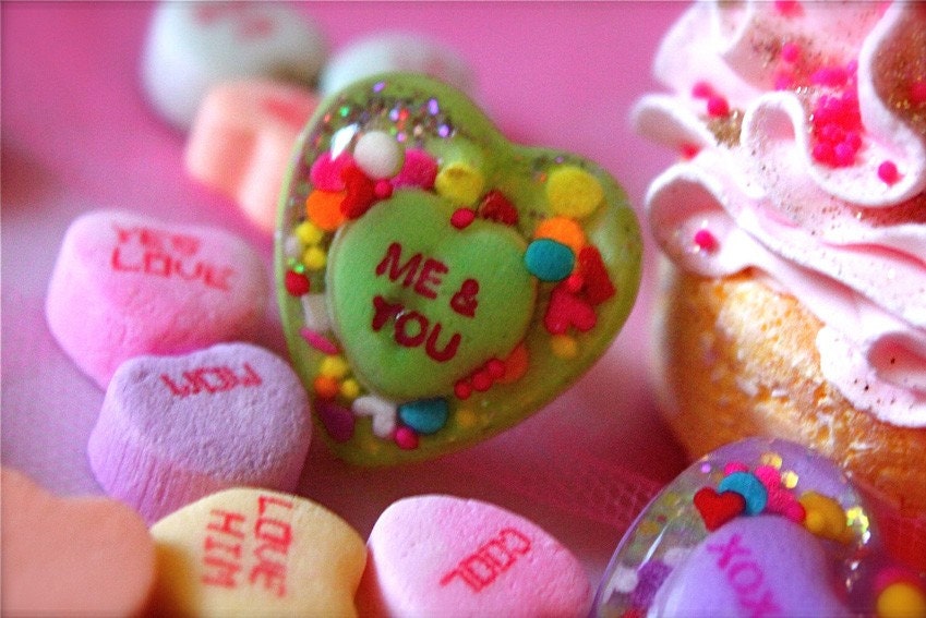Just Me and You Sweetheart Candy Ring