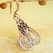 Copper Knotted Dangle Earrings