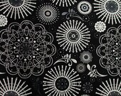Northcott 3000 Black White "Mark Lipinski" Cotton Print Fabric