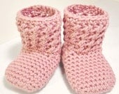 Crochet Pattern PDF - Textured Booties, Sizes Preemie/Newborn to Toddler