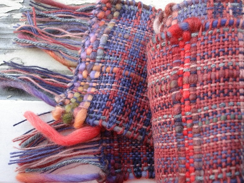 Handwoven Wild Berry Scarf